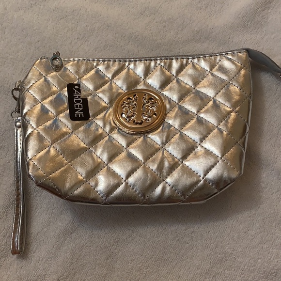 NWT silver makeup case